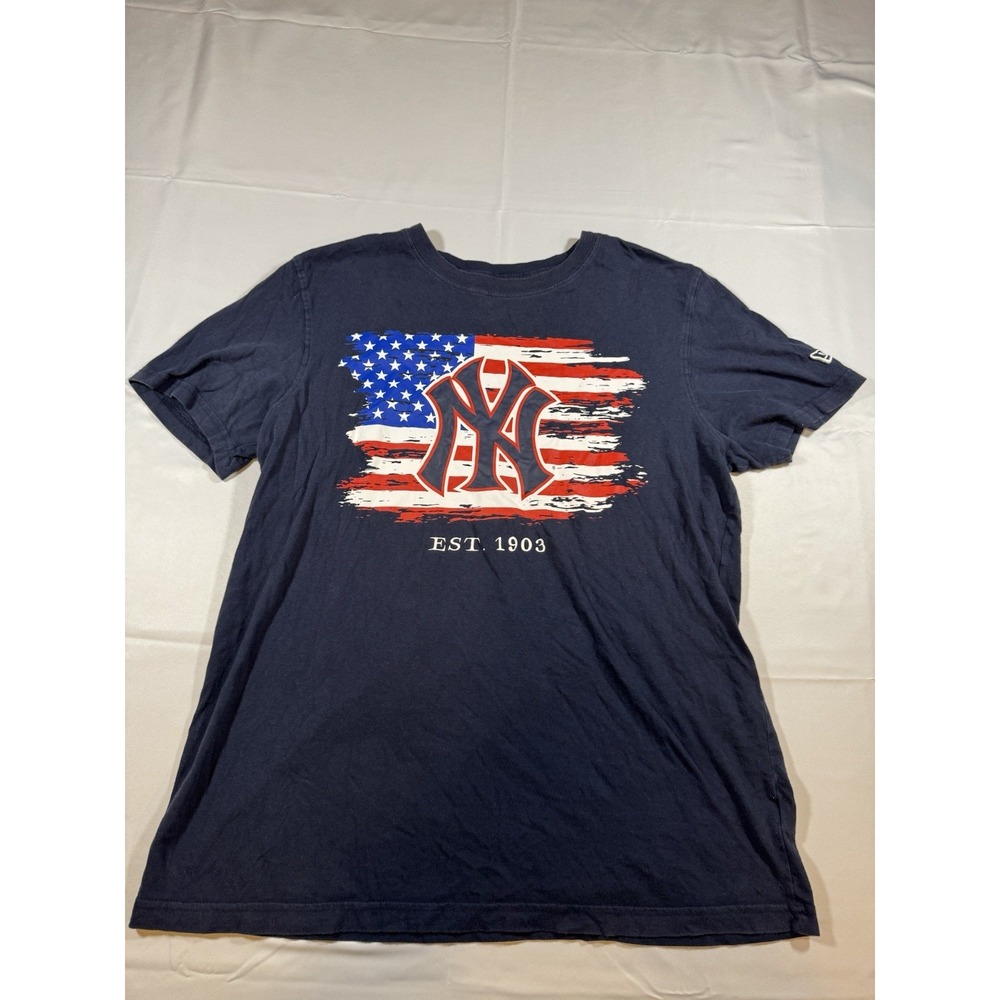 New York Yankees MLB Blue Shirt M Baseball New Era USA